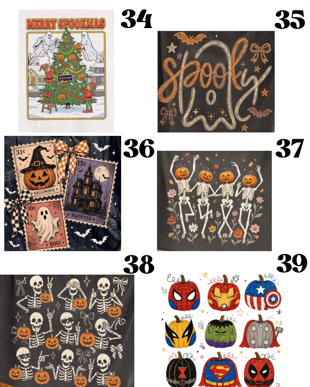 Halloween Tee Preorder- Adult Options