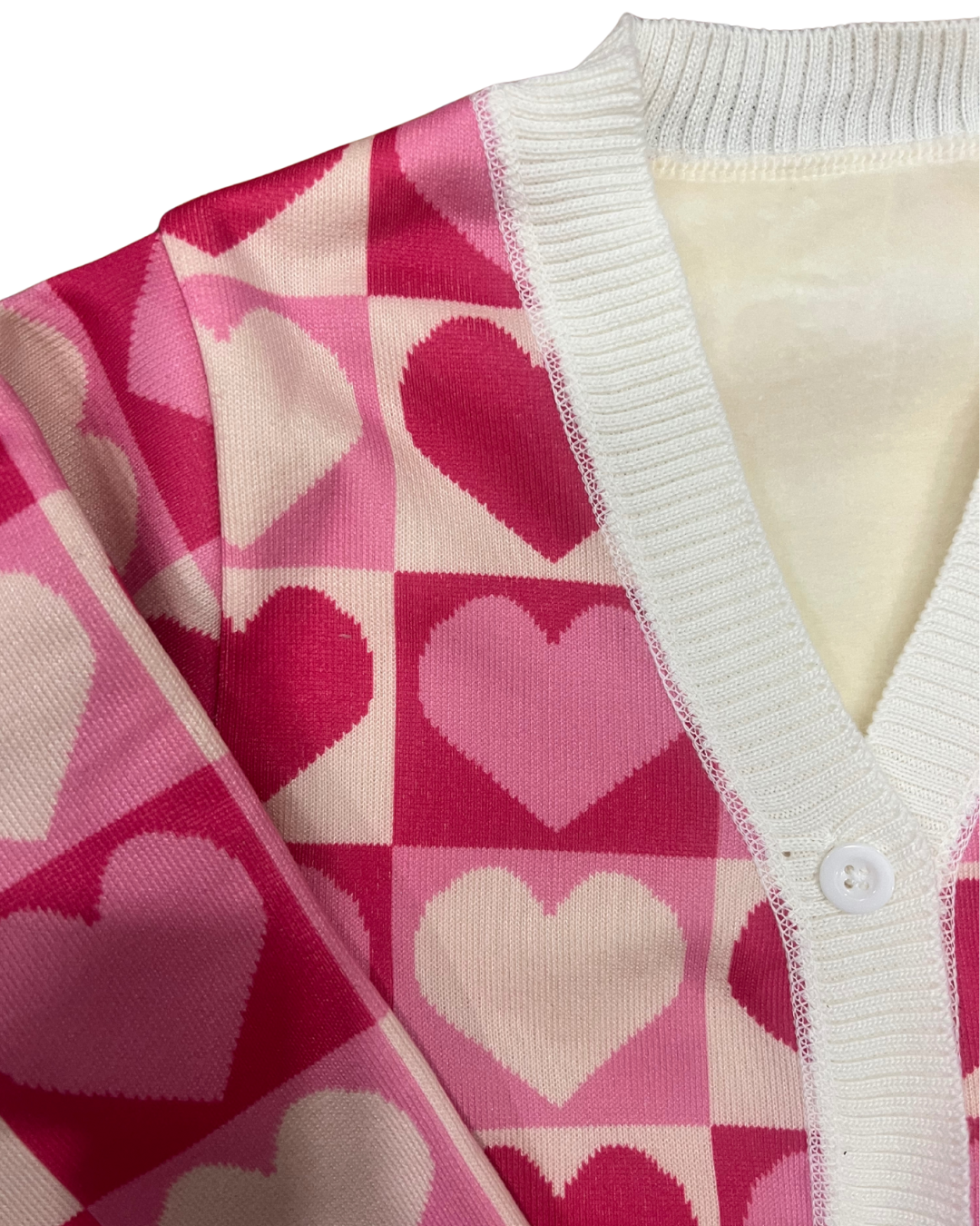 Checkered Hearts Cardigan