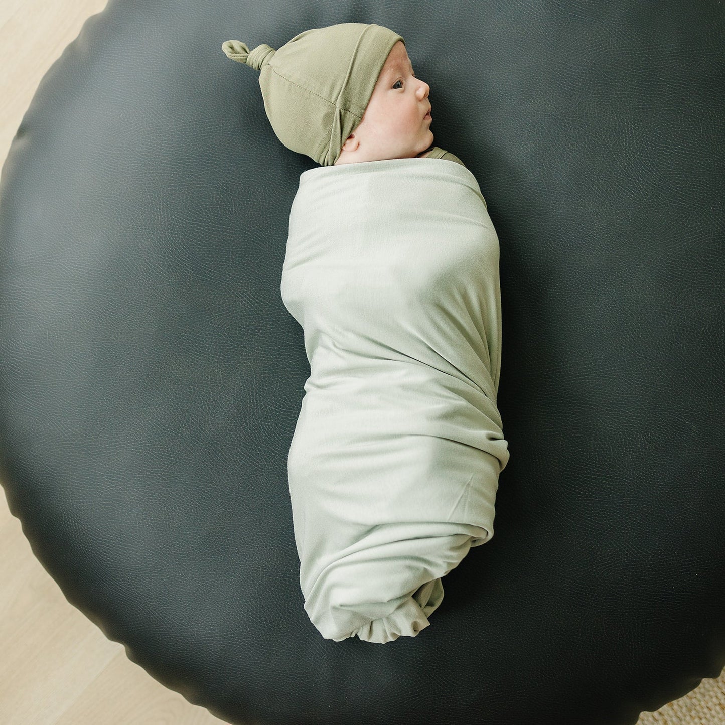 Mebie Baby Sage Bamboo Stretch Swaddle