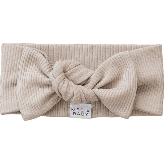 Mebie Baby Oatmeal Organic Cotton Ribbed Head Wrap