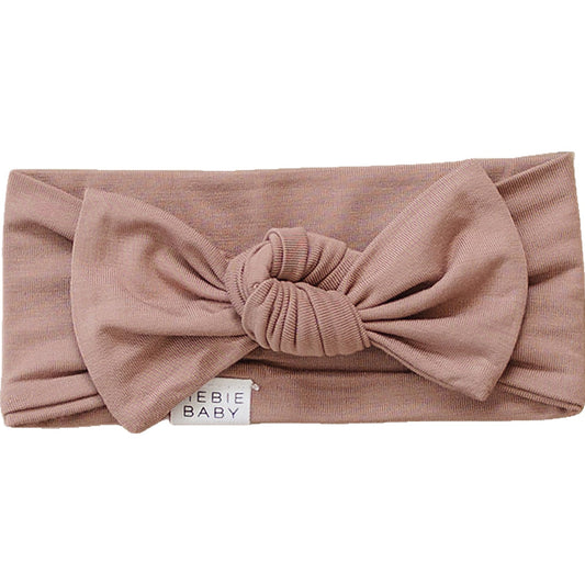 Mebie Baby Dusty Rose Bamboo Head Wrap