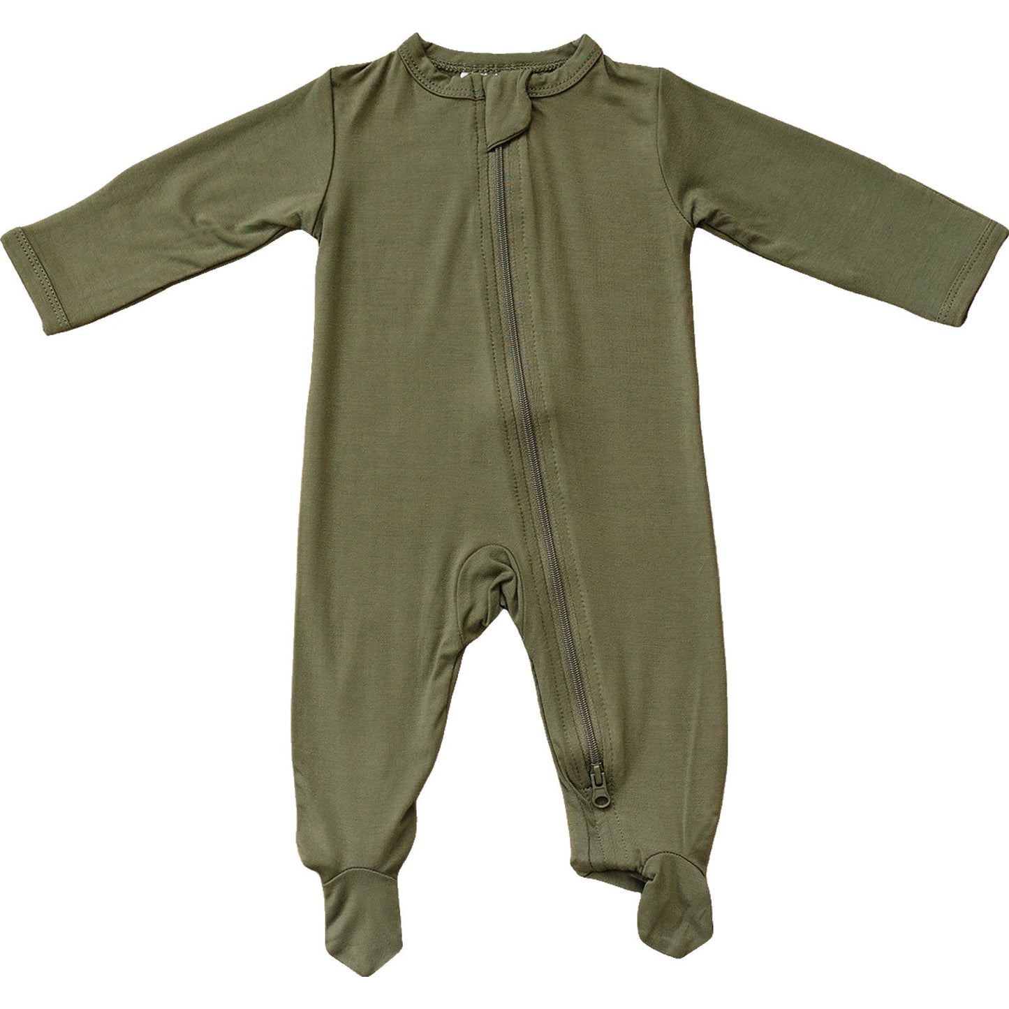 Mebie Baby Olive Bamboo Zipper