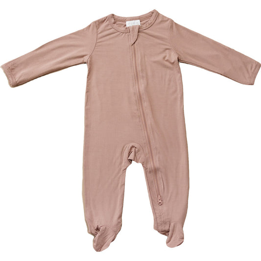 Mebie Baby Dusty Rose Bamboo Zipper