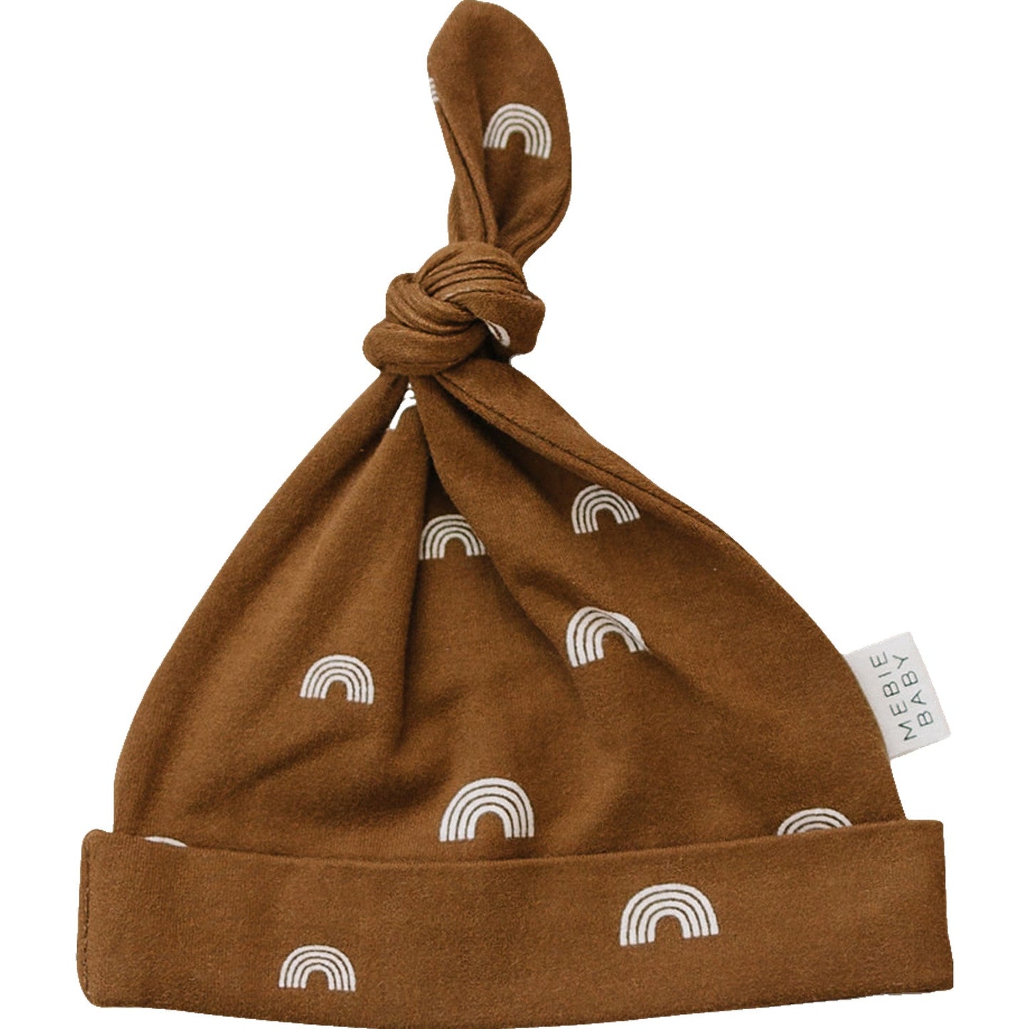 Mebie Baby Rust Rainbow Newborn Knot Hat