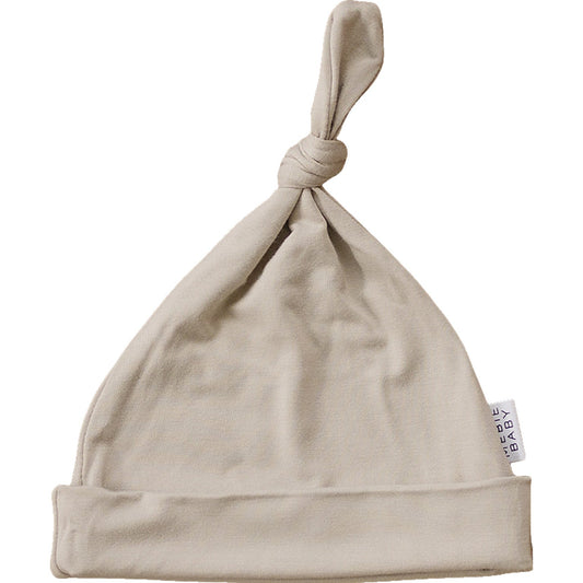 Mebie Baby Oatmeal Bamboo Newborn Knot Hat