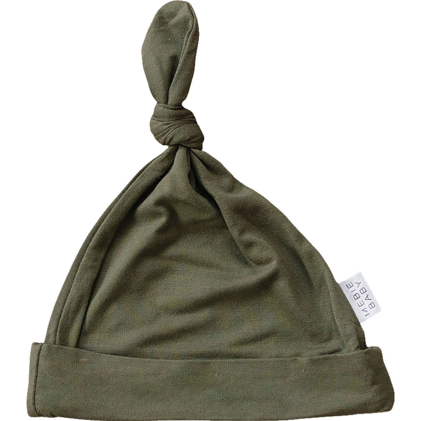 Mebie Baby Olive Bamboo Newborn Knot Hat