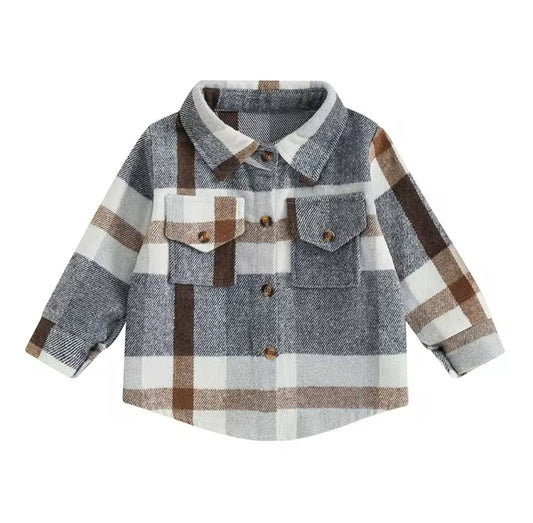 Neutral Plaid Shacket