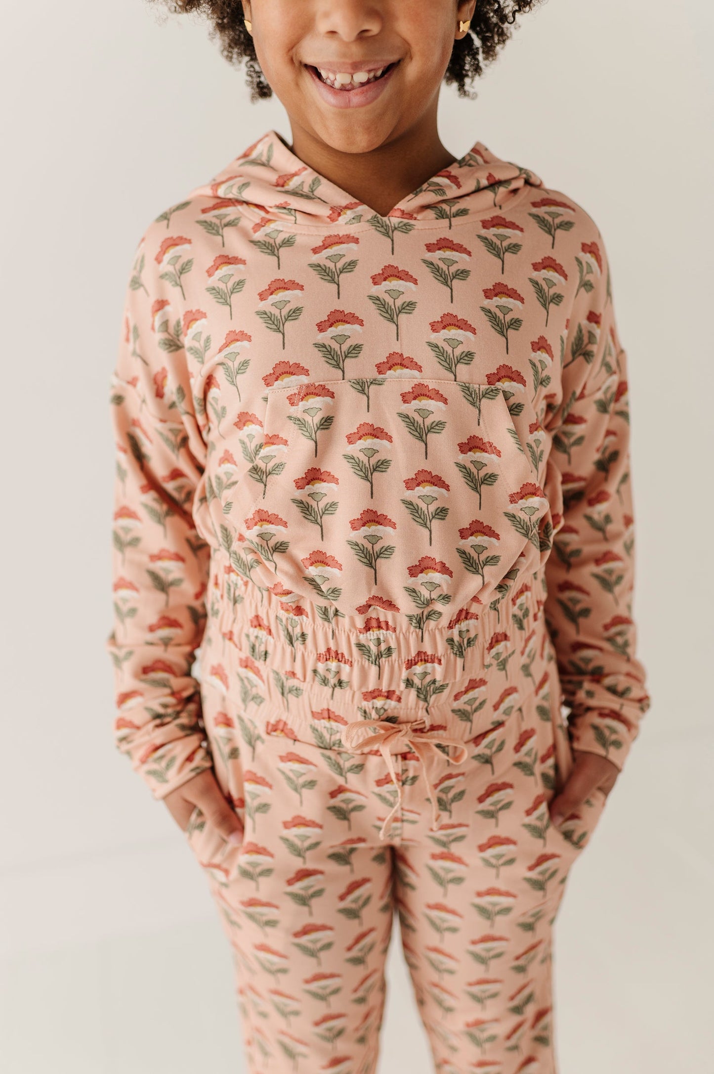 Girls Hoodie Pullover in Naiara Floral
