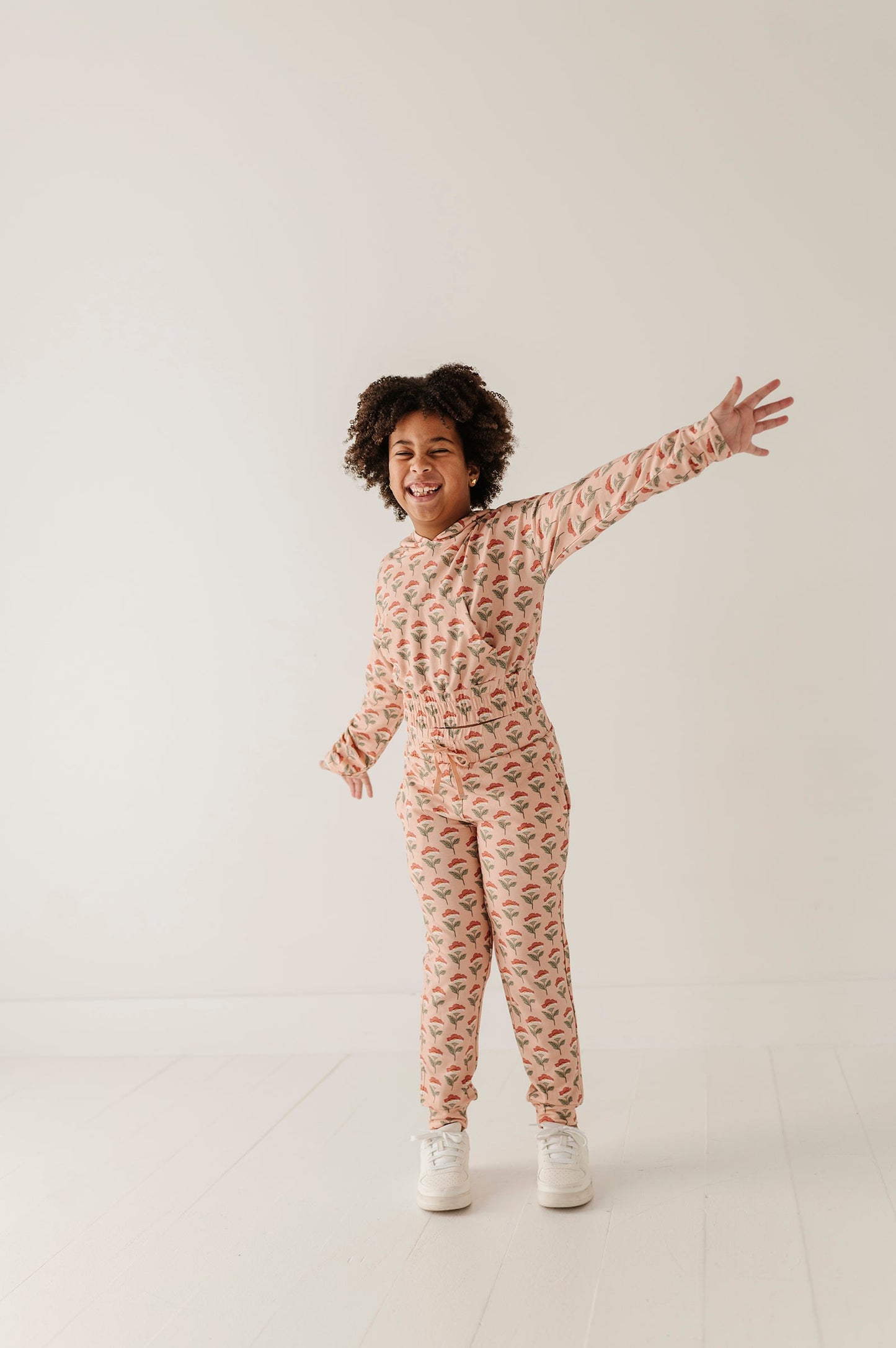 Girls Hoodie Pullover in Naiara Floral
