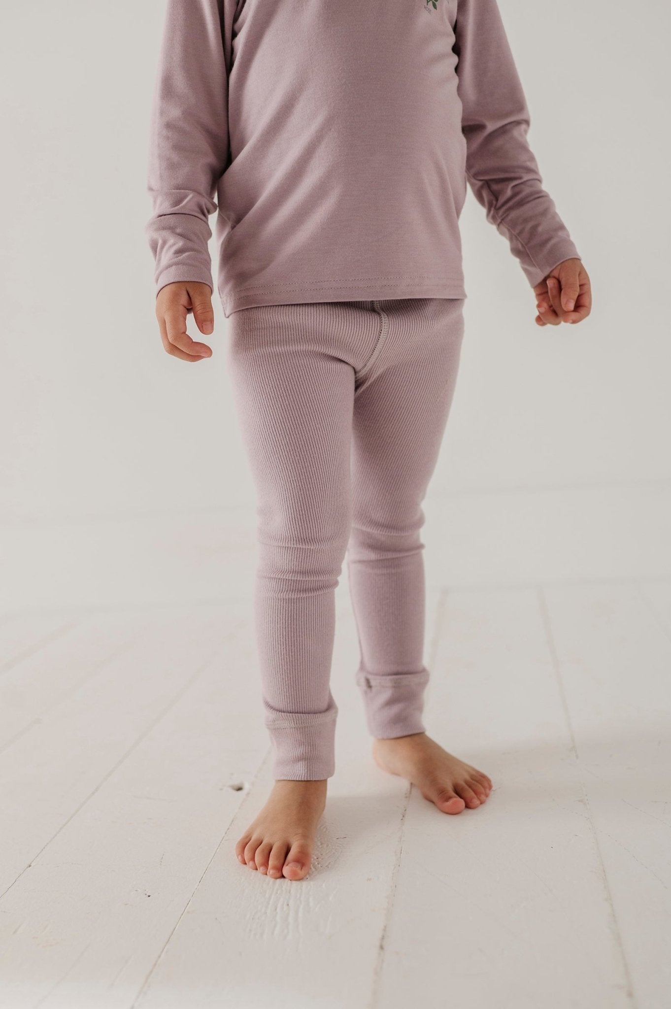 Girl's Ribbed Leggings