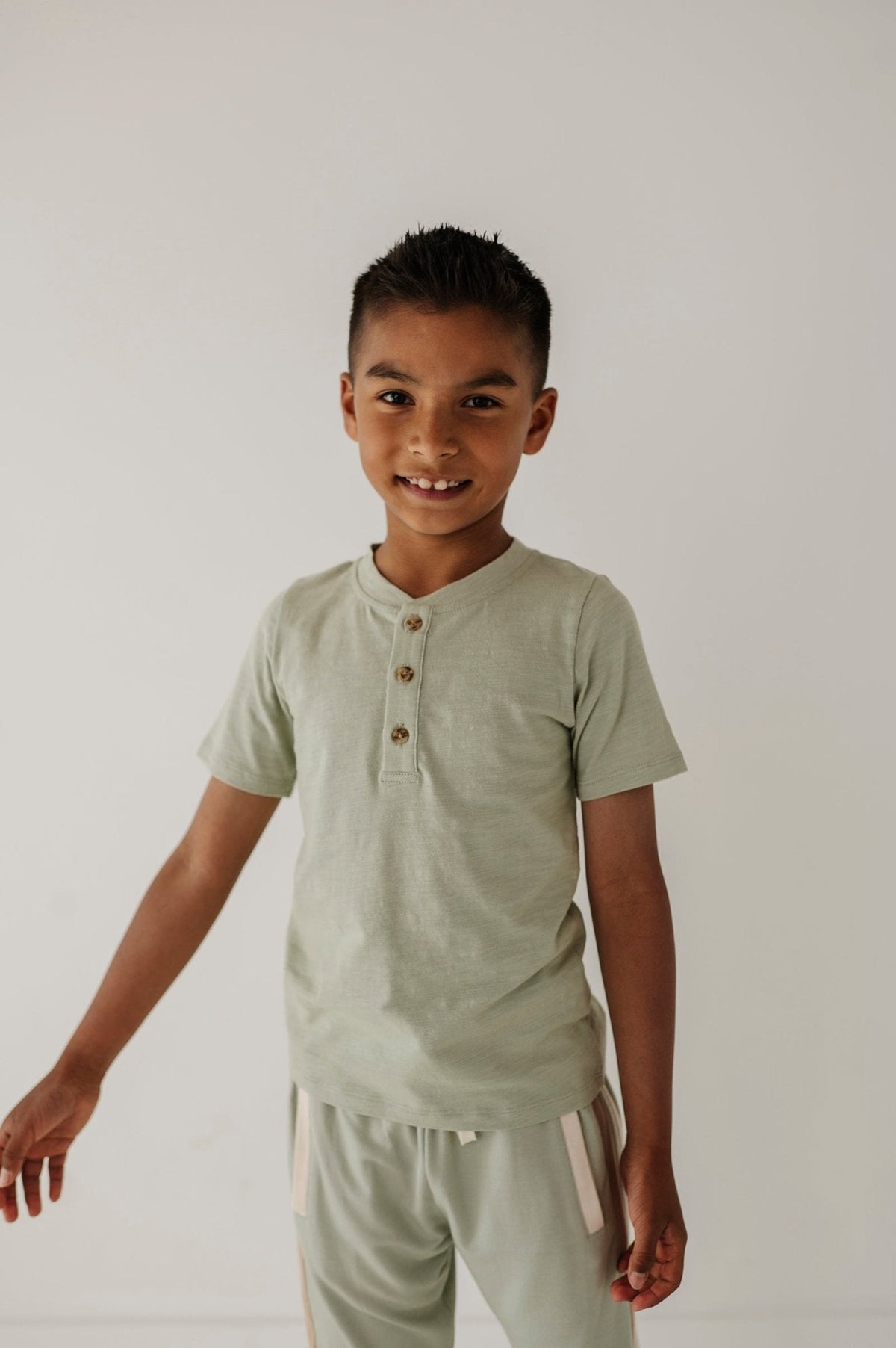 Short Sleeve Henley Shirt