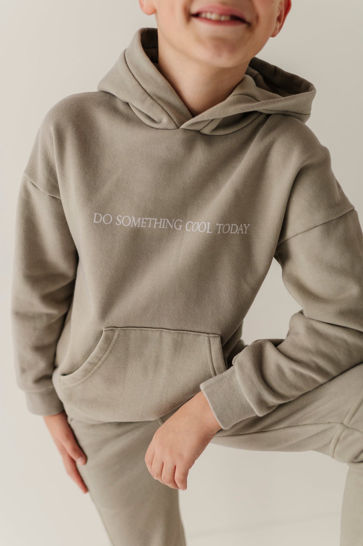 Boys Fleece Hoodie in Do Something Cool Today
