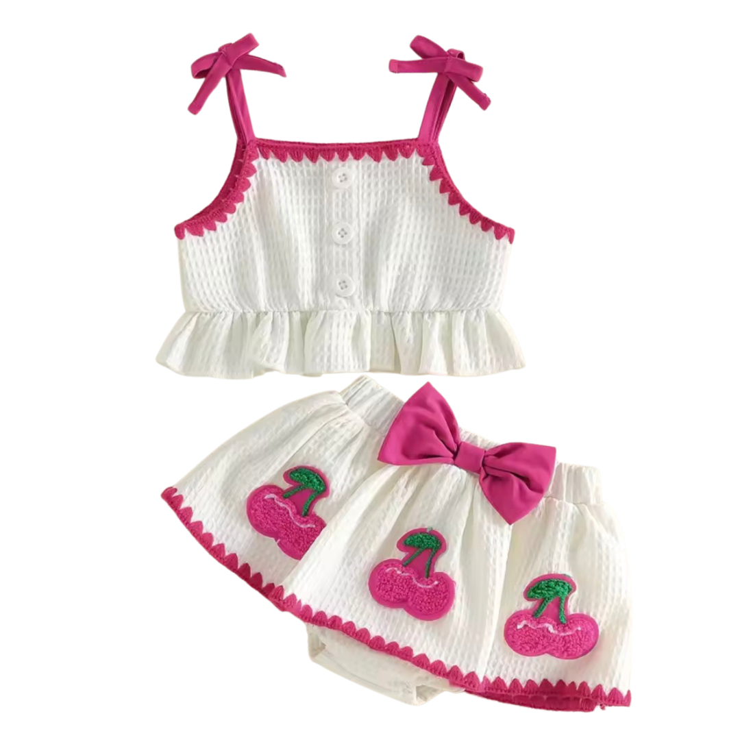 Cherry Skirt Set