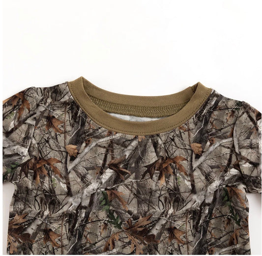 Camo Leaves Bamboo Pajamas