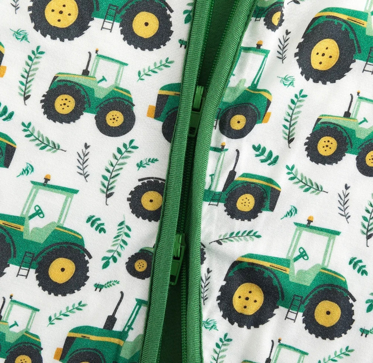 Green Tractors Bamboo Sleeper