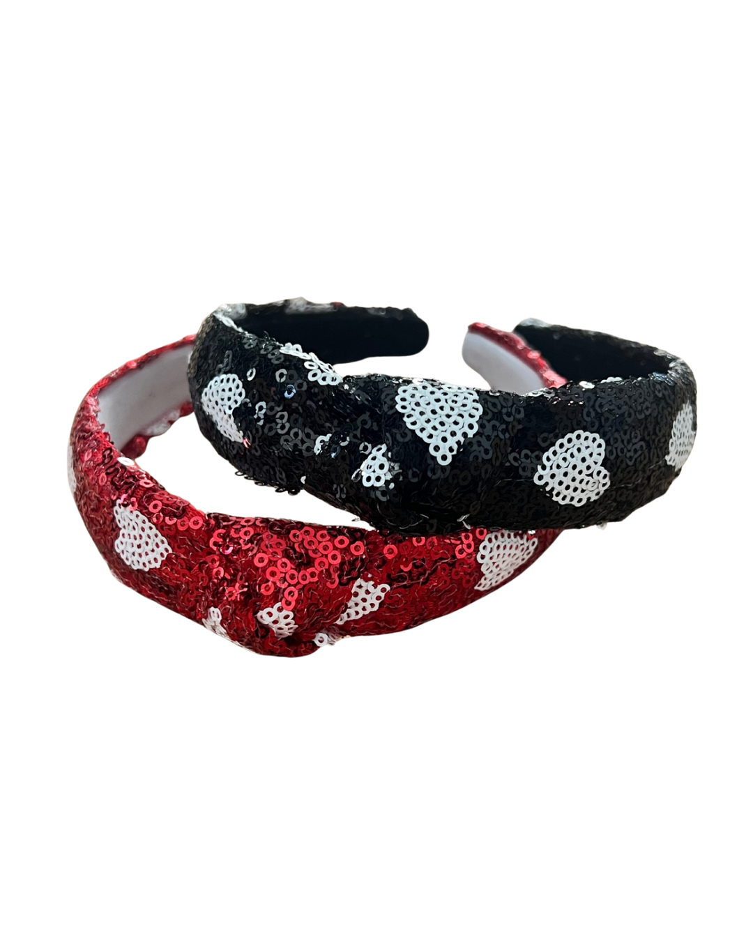 Heart Sequin Knot Headband