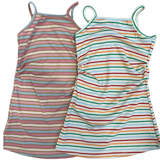 Ribbed Striped Dress