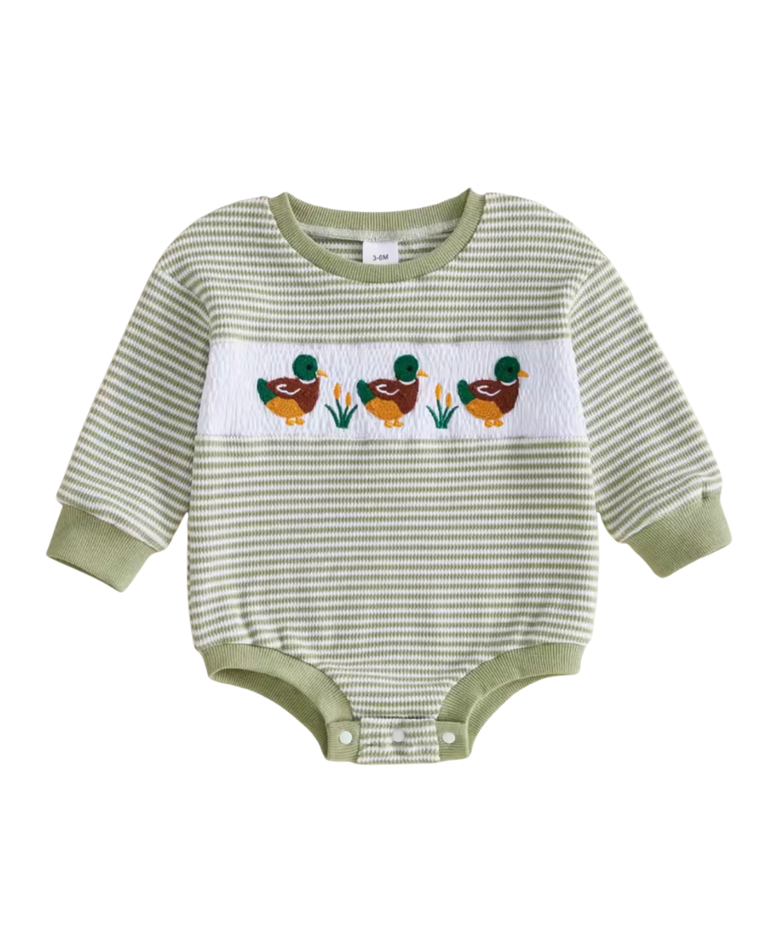 Striped Duck Romper