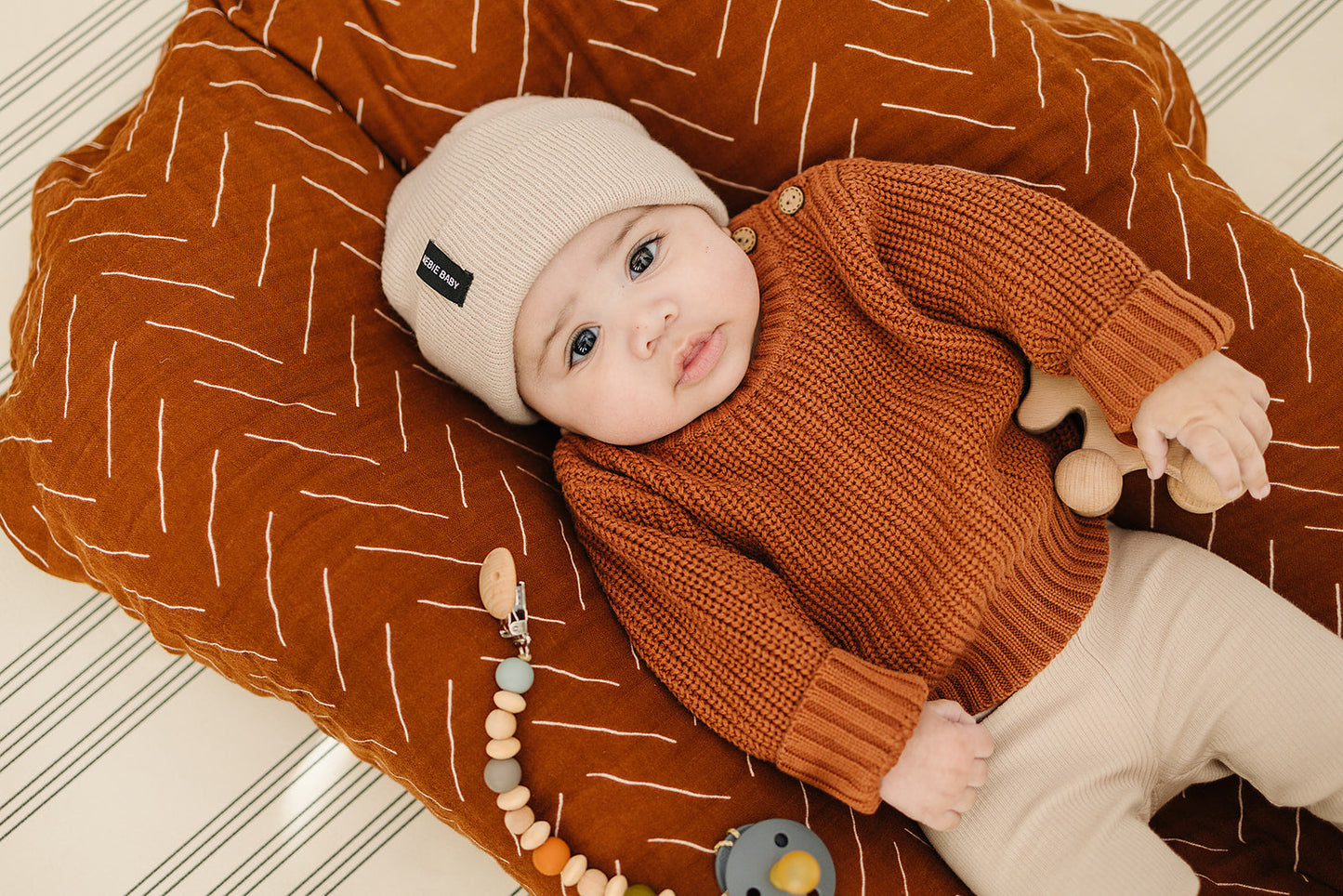 Mebie Baby Oatmeal Beanie