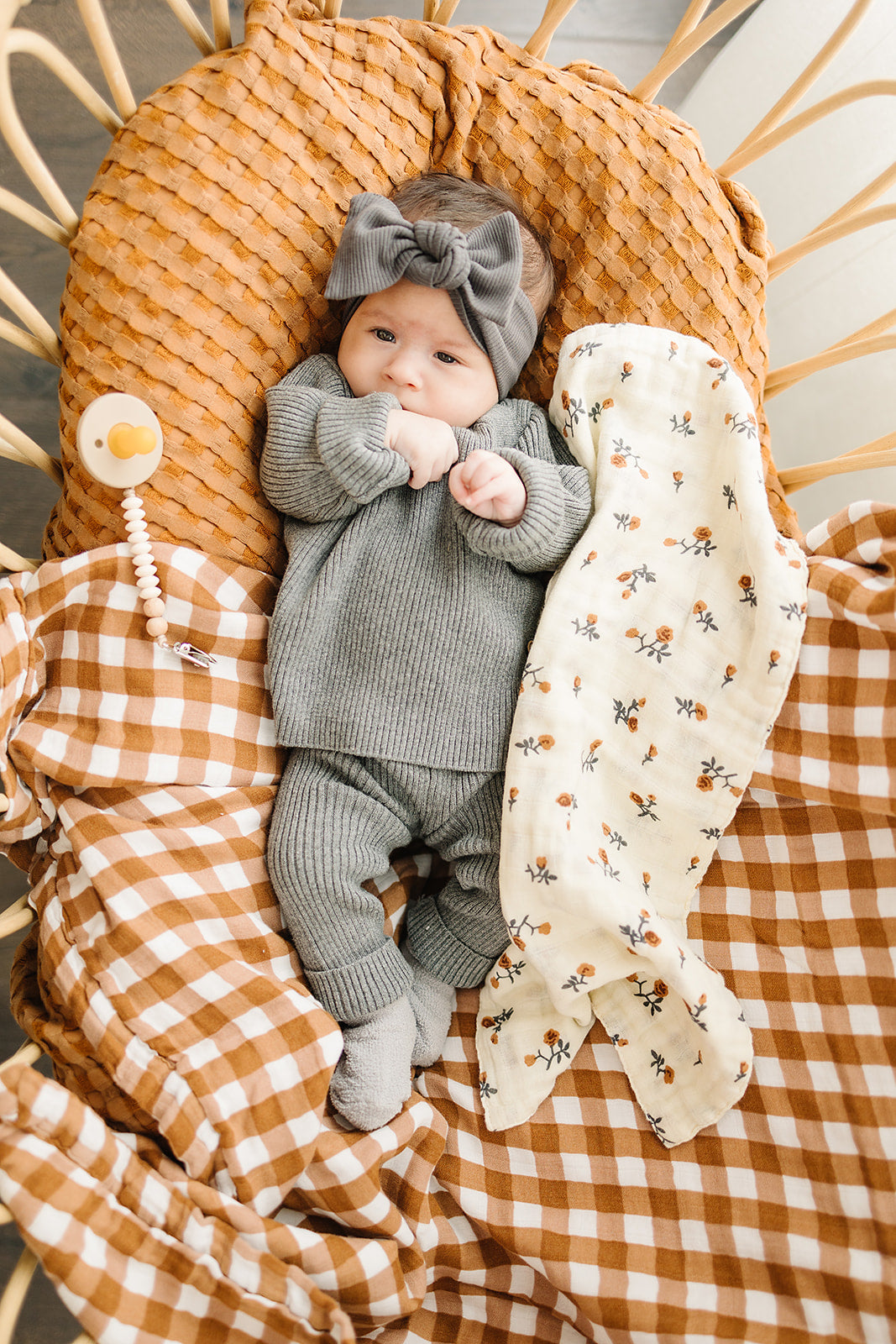 Mebie Baby Gingham Muslin Quilt