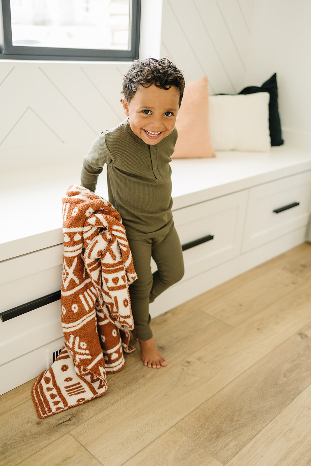 Mebie Baby Rust Alpine Plush Blanket