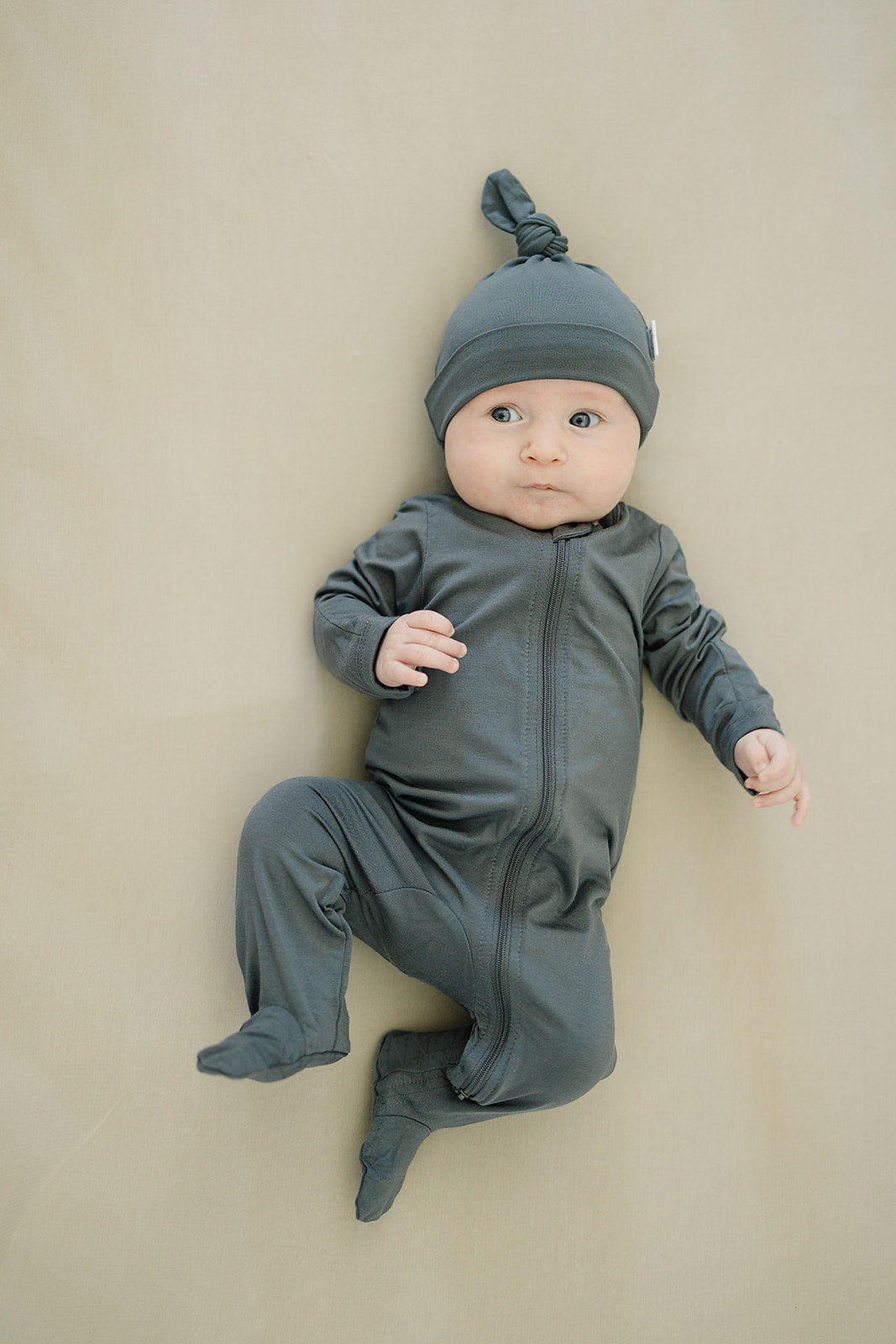 Mebie Baby Charcoal Bamboo Zipper