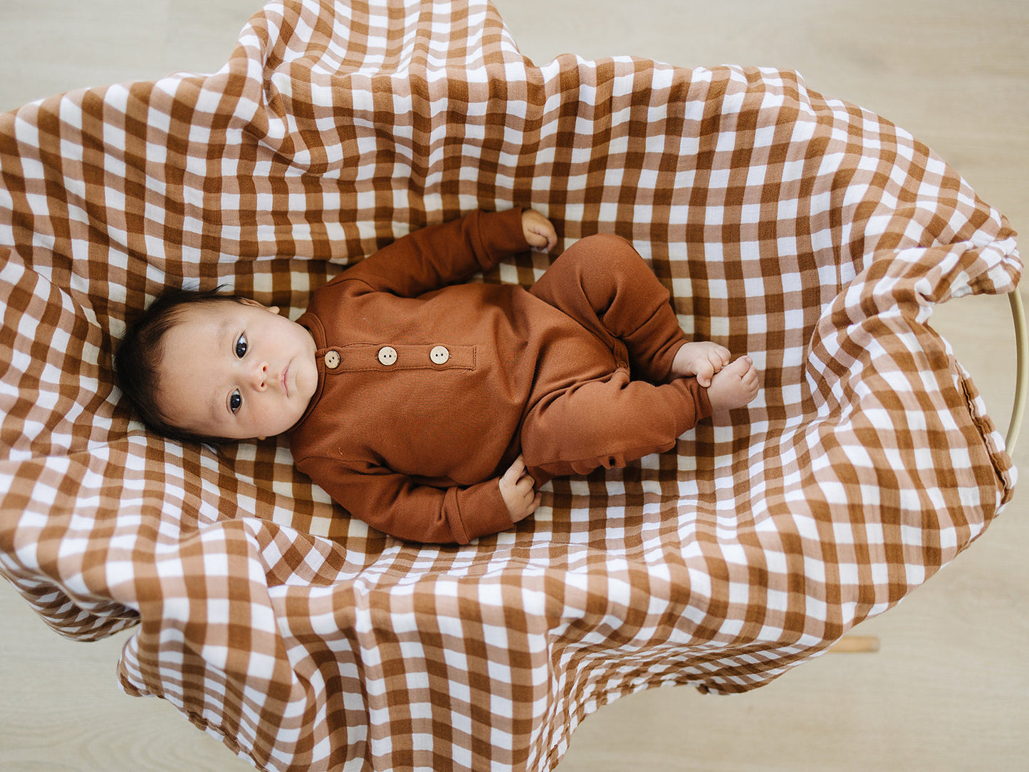 Mebie Baby Gingham Muslin Quilt