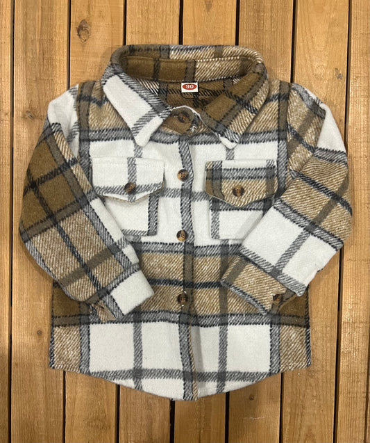 Neutral Plaid Shacket