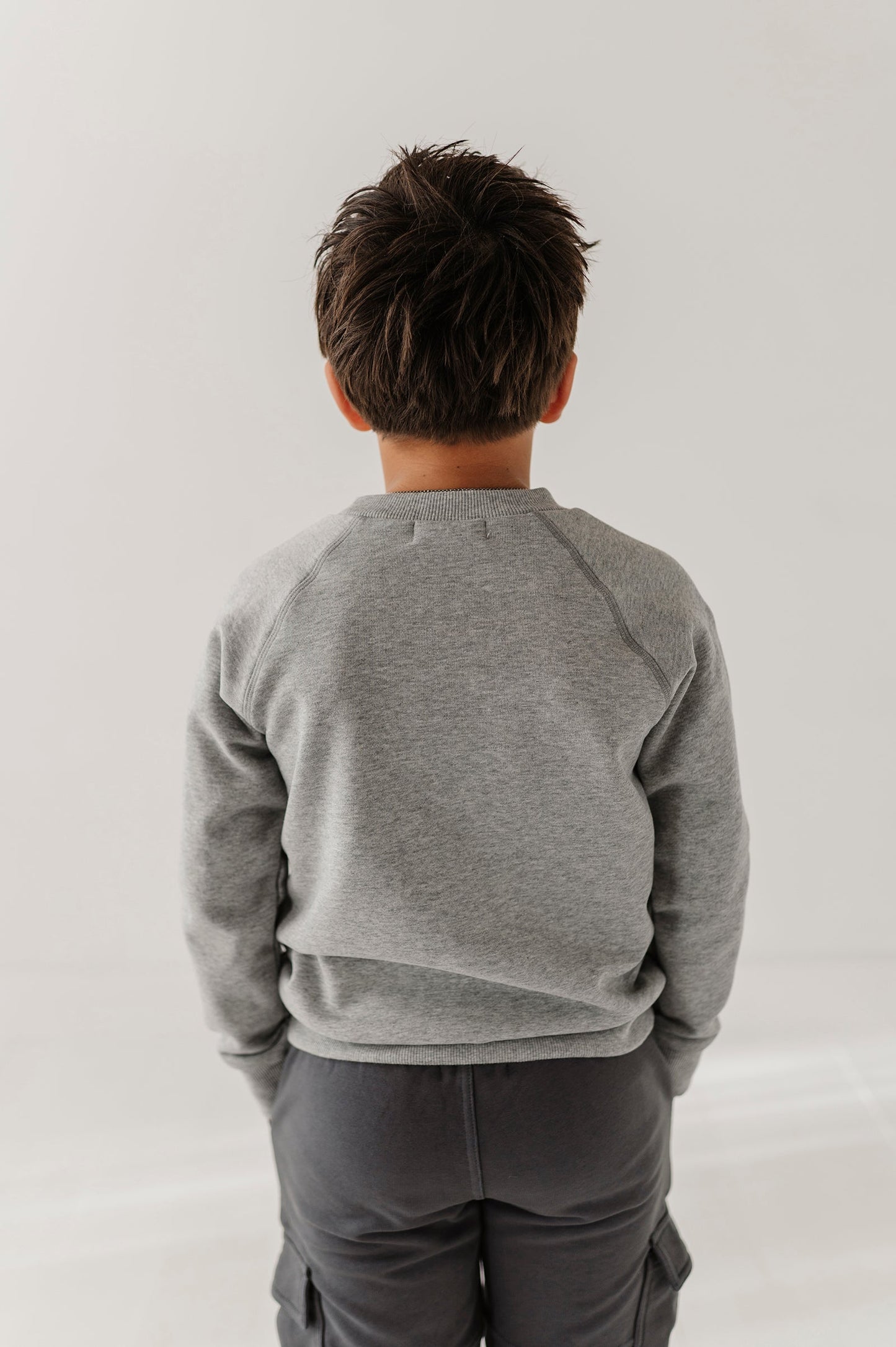 Boys Raglan Sleeve Sweatshirt in Good Vibes