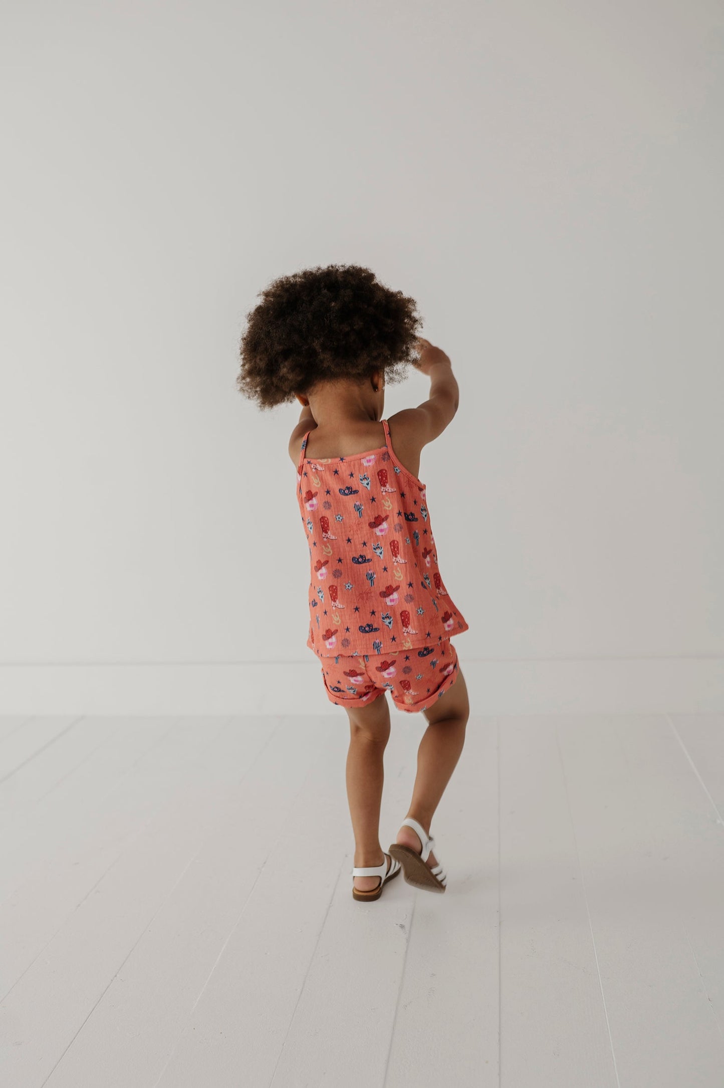 Girl's Gauze Tank & Short Set
