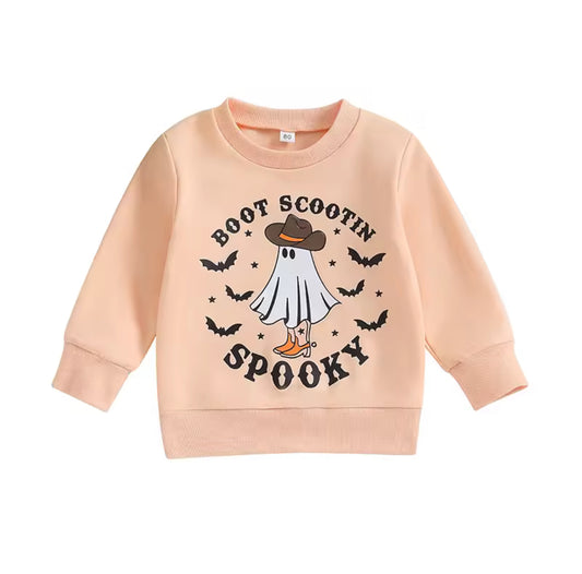 Pink Boot Scootin' Spooky Pullover