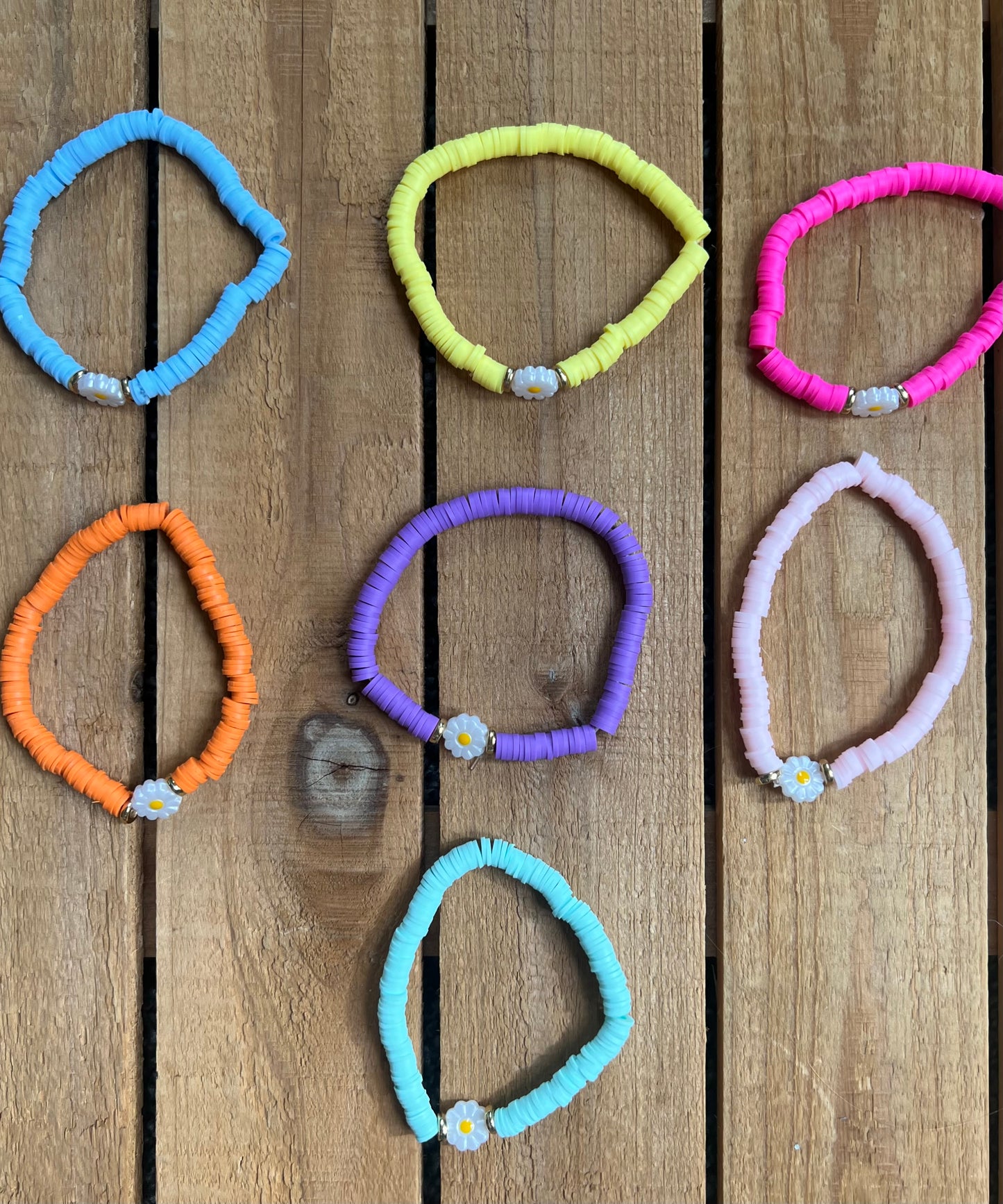 Daisy Beaded Bracelets