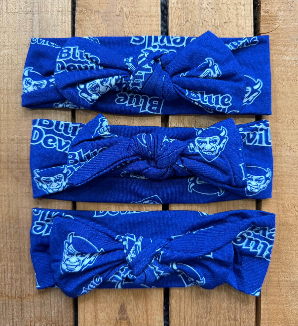 Blue Devil Infant Bow