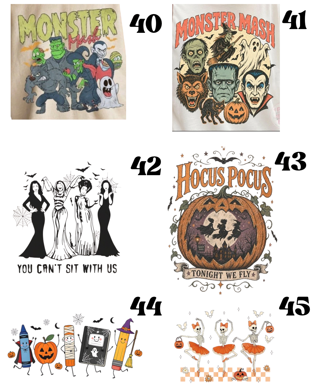 Halloween Tee Preorder- Adult Options
