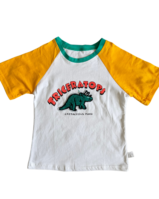 Triceratops Raglan Tee