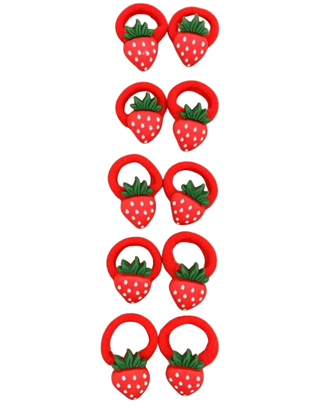 Strawberry Hair Ties