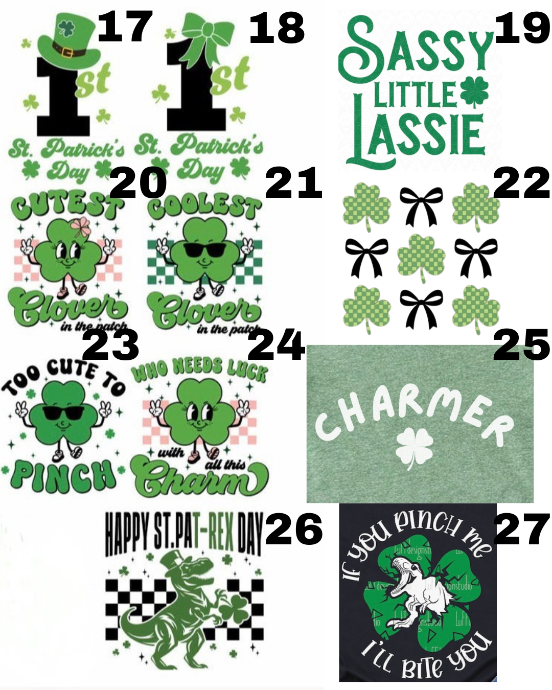St. Patrick's Day Tee Preorder- DTF Vinyl