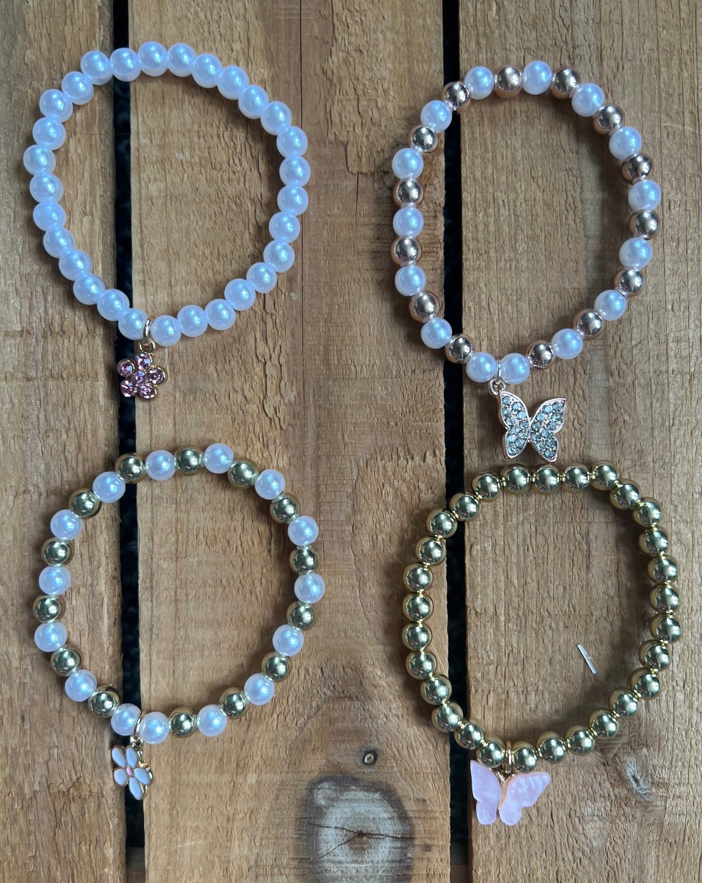 Daisy and Butterfly Bracelets