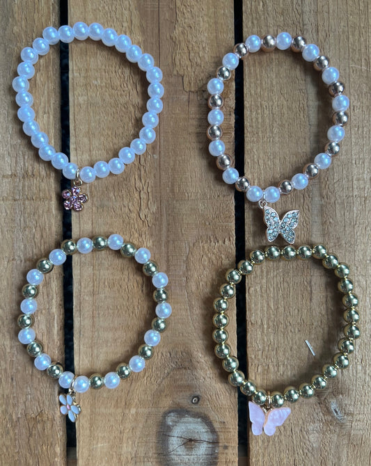 Daisy and Butterfly Bracelets