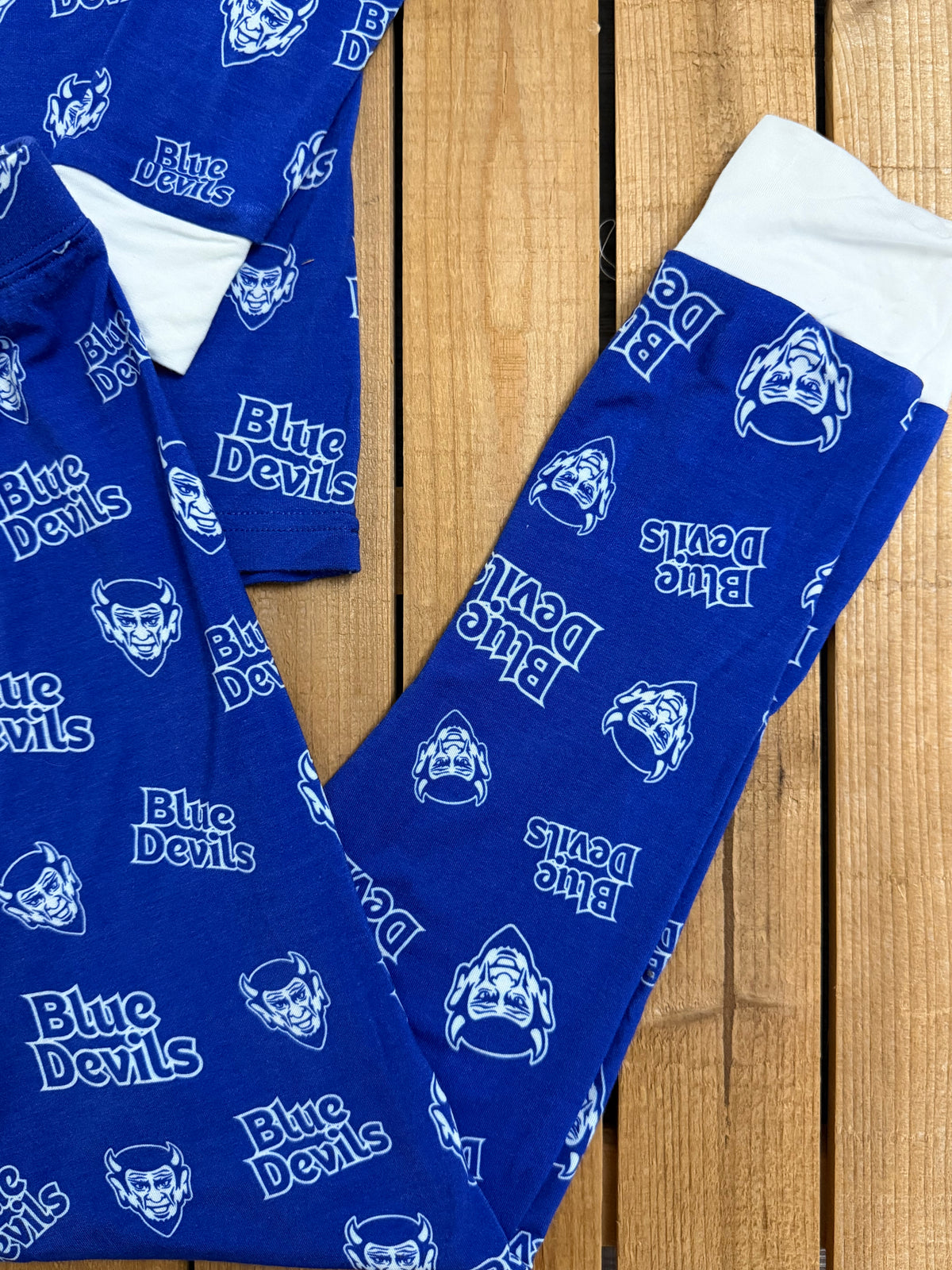 QHS Blue Devil Long Sleeve Bamboo Pajama Set (extended sizes preorder)