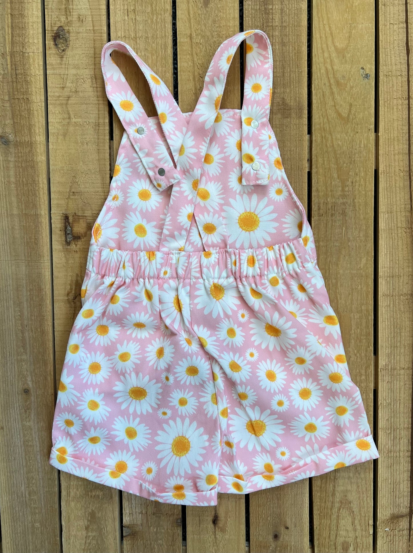 Pink Daisy Overalls