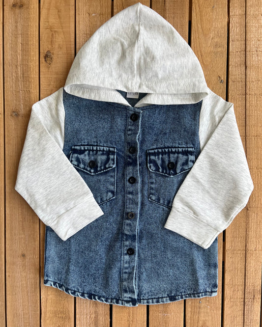 Hooded Jean Jacket