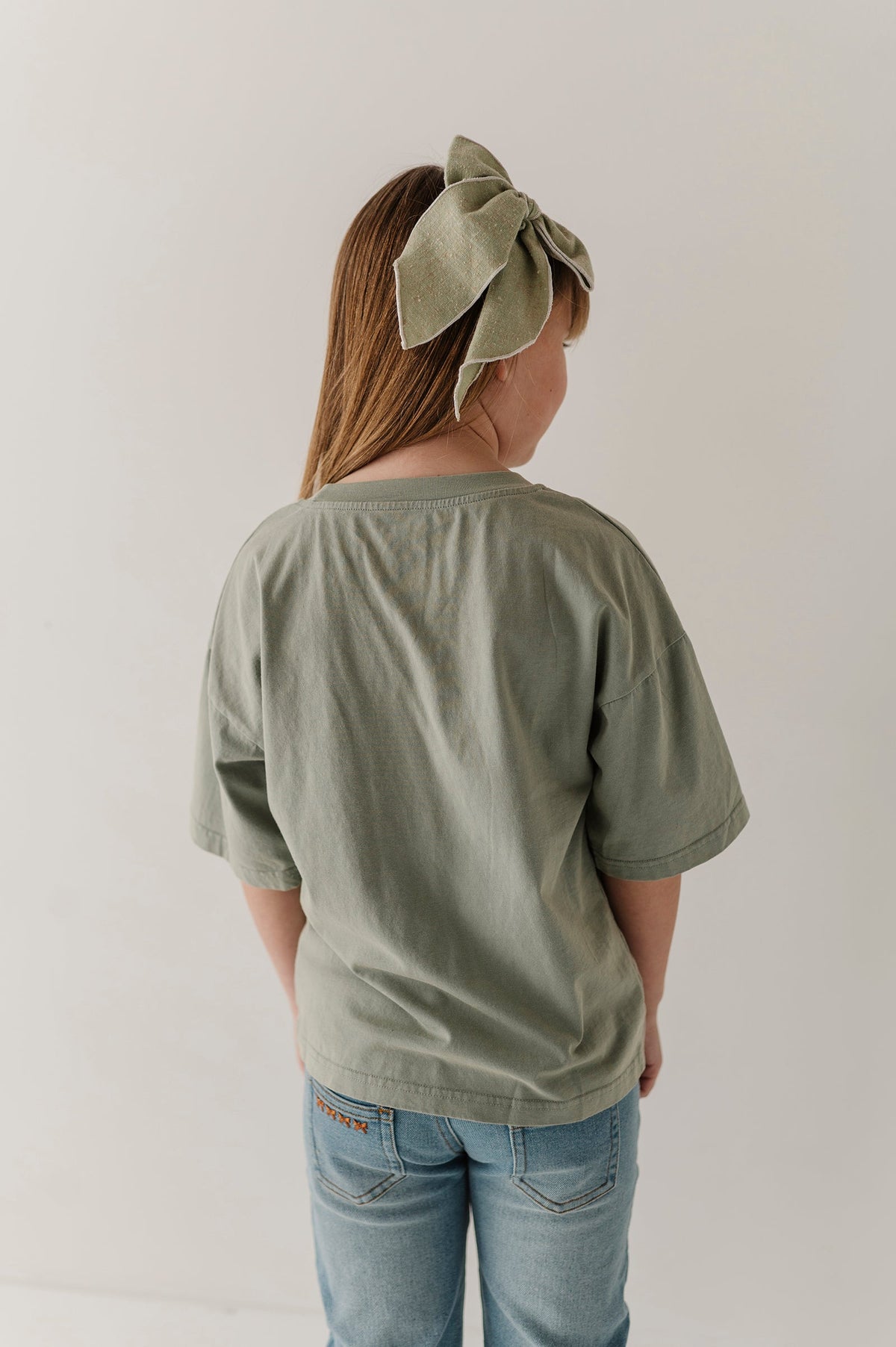 Girls Cotton Screen-Printed Tee in Roaming Dreamer