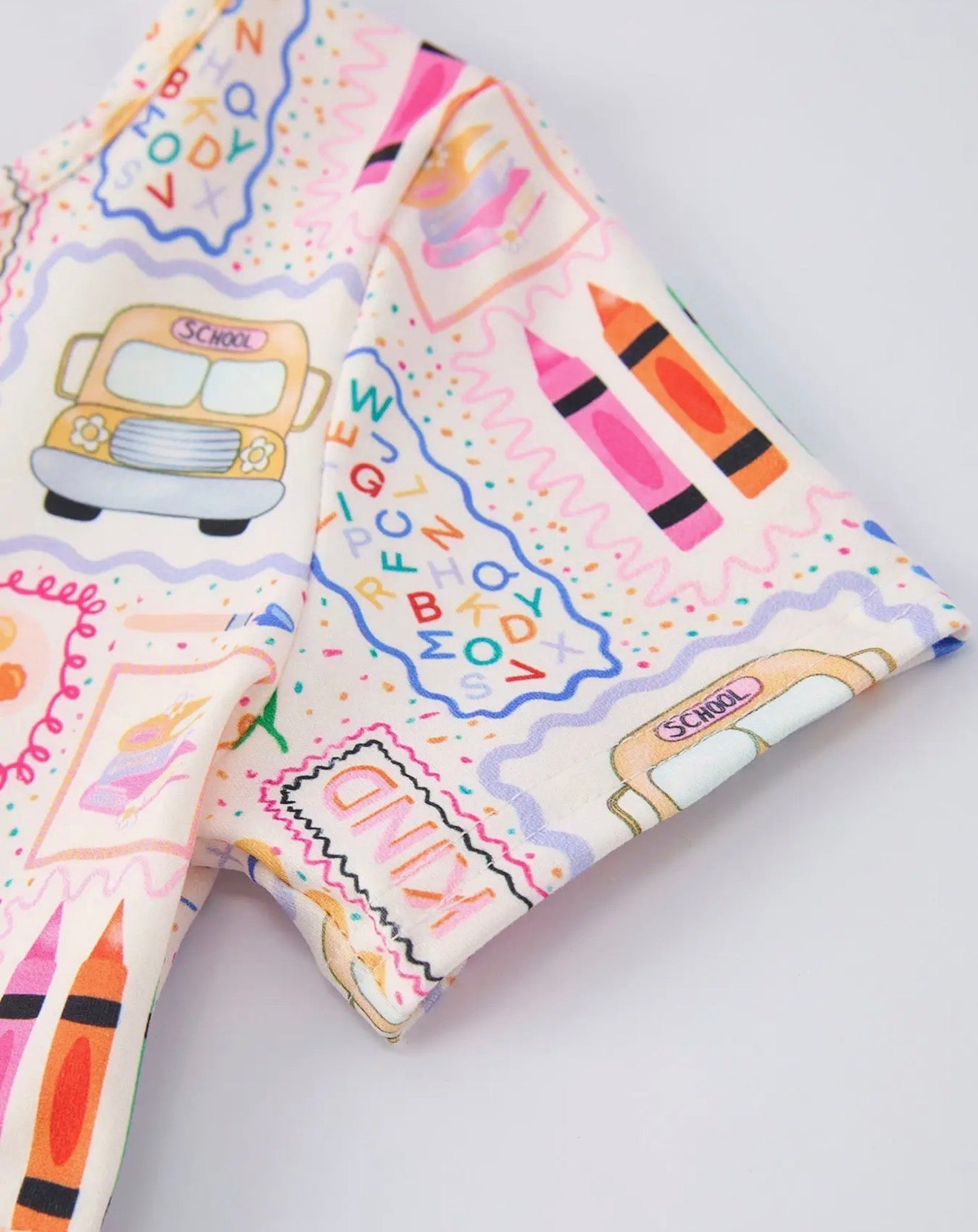 Back To School Rainbow Print Dress
