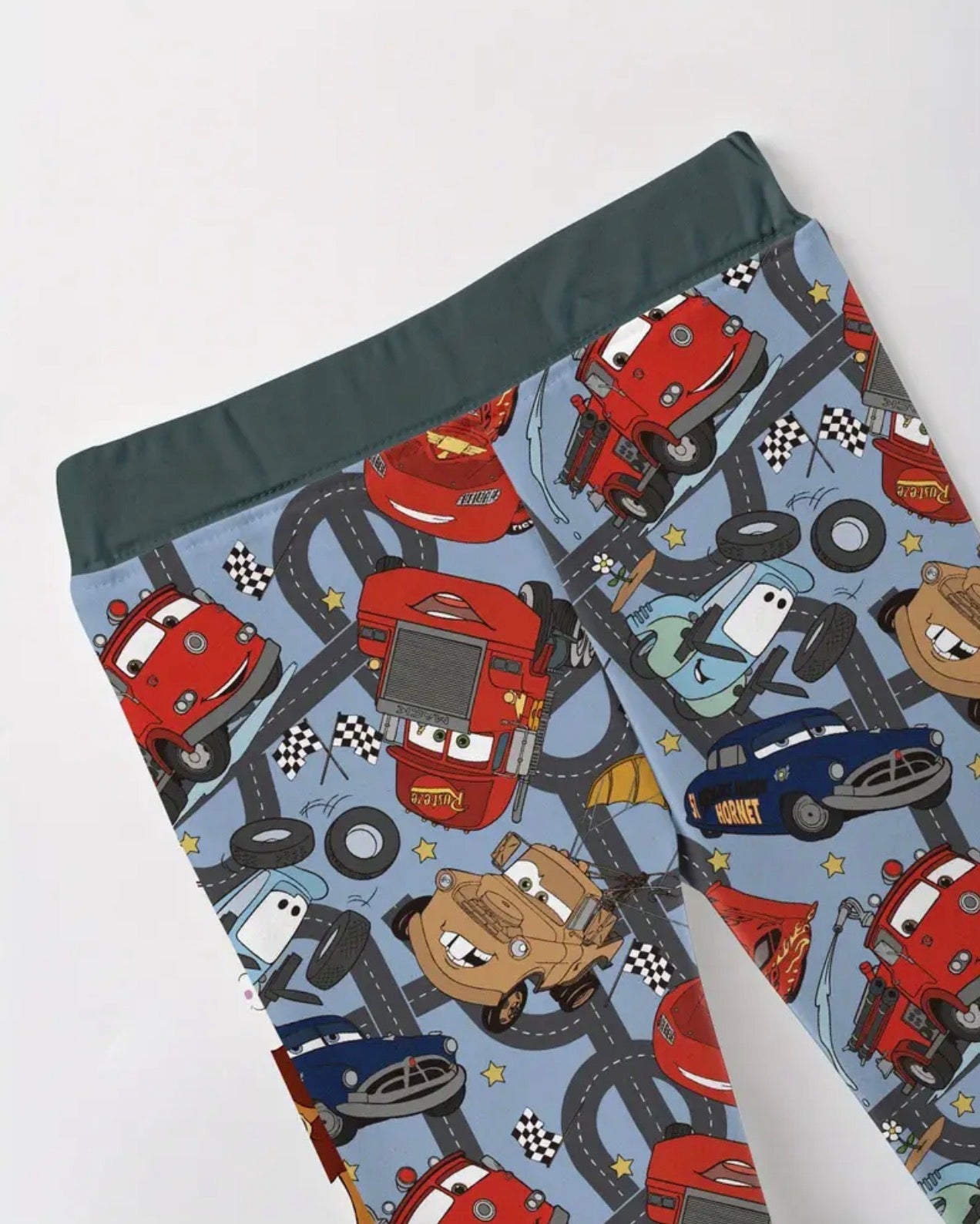 Blue Cars Bamboo Pajamas