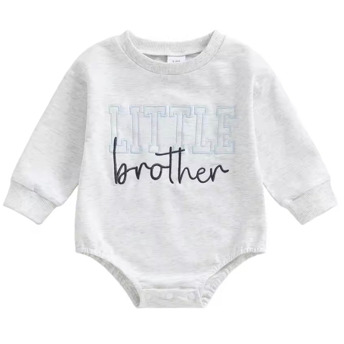 Embroidered Little Brother Romper
