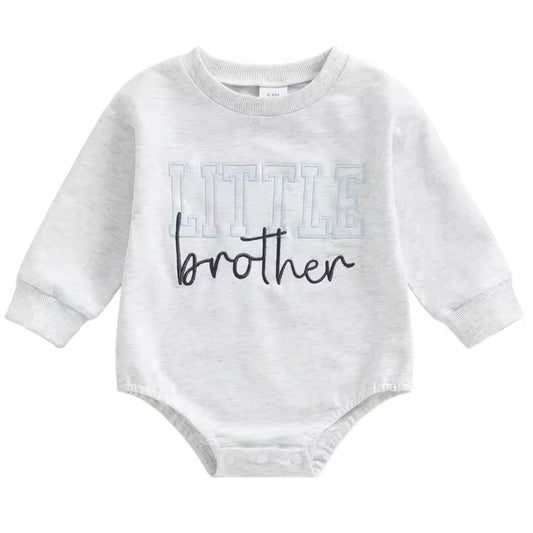 Embroidered Little Brother Romper