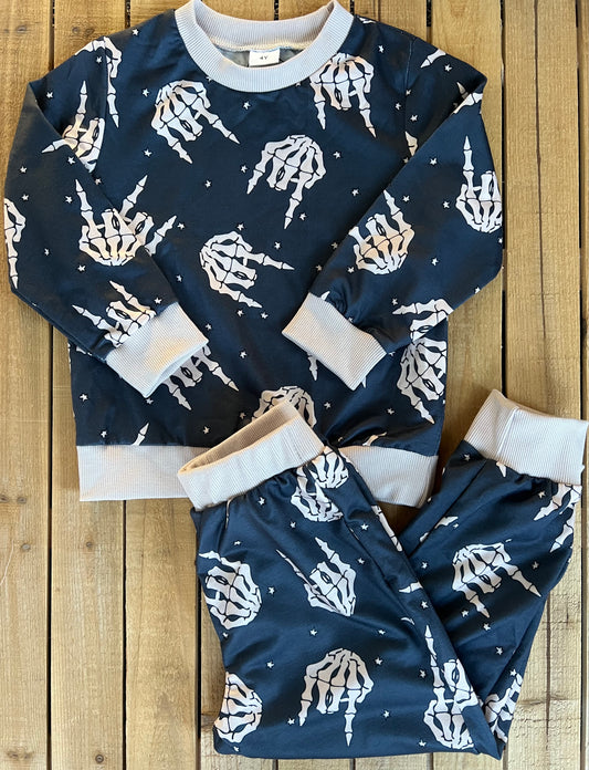 Rocker Skeleton Hands Set