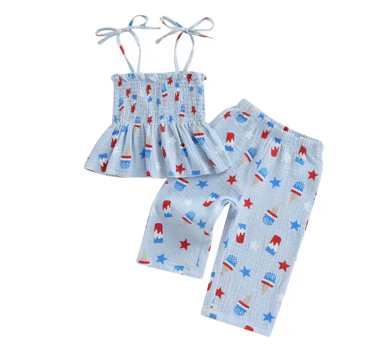 Patriotic Peplum Set
