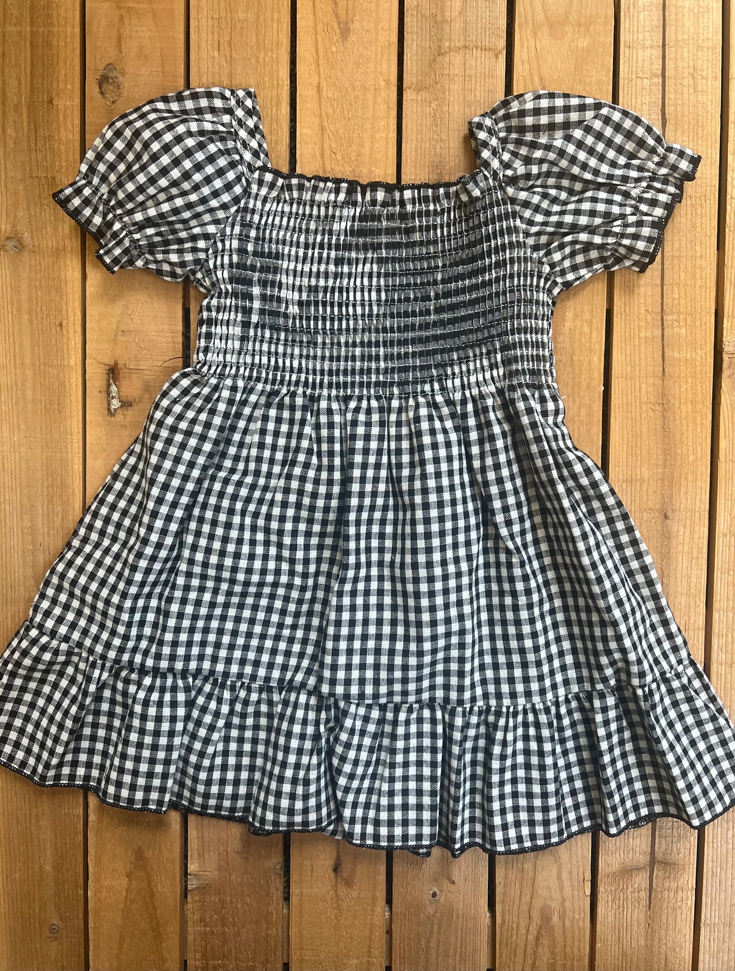 Black Gingham Dress
